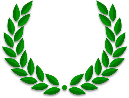 A Green Leaves In A Wreath