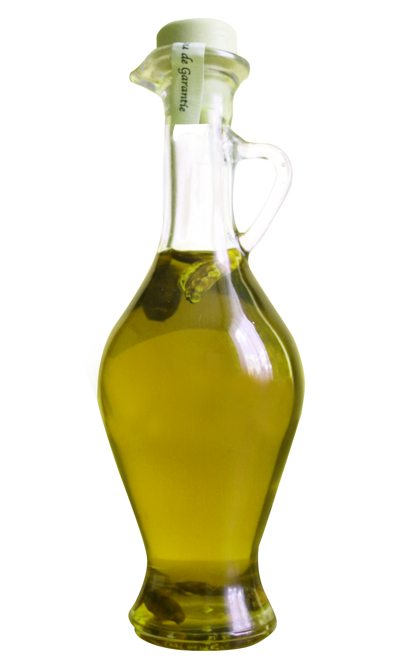 A Glass Bottle With A Yellow Liquid