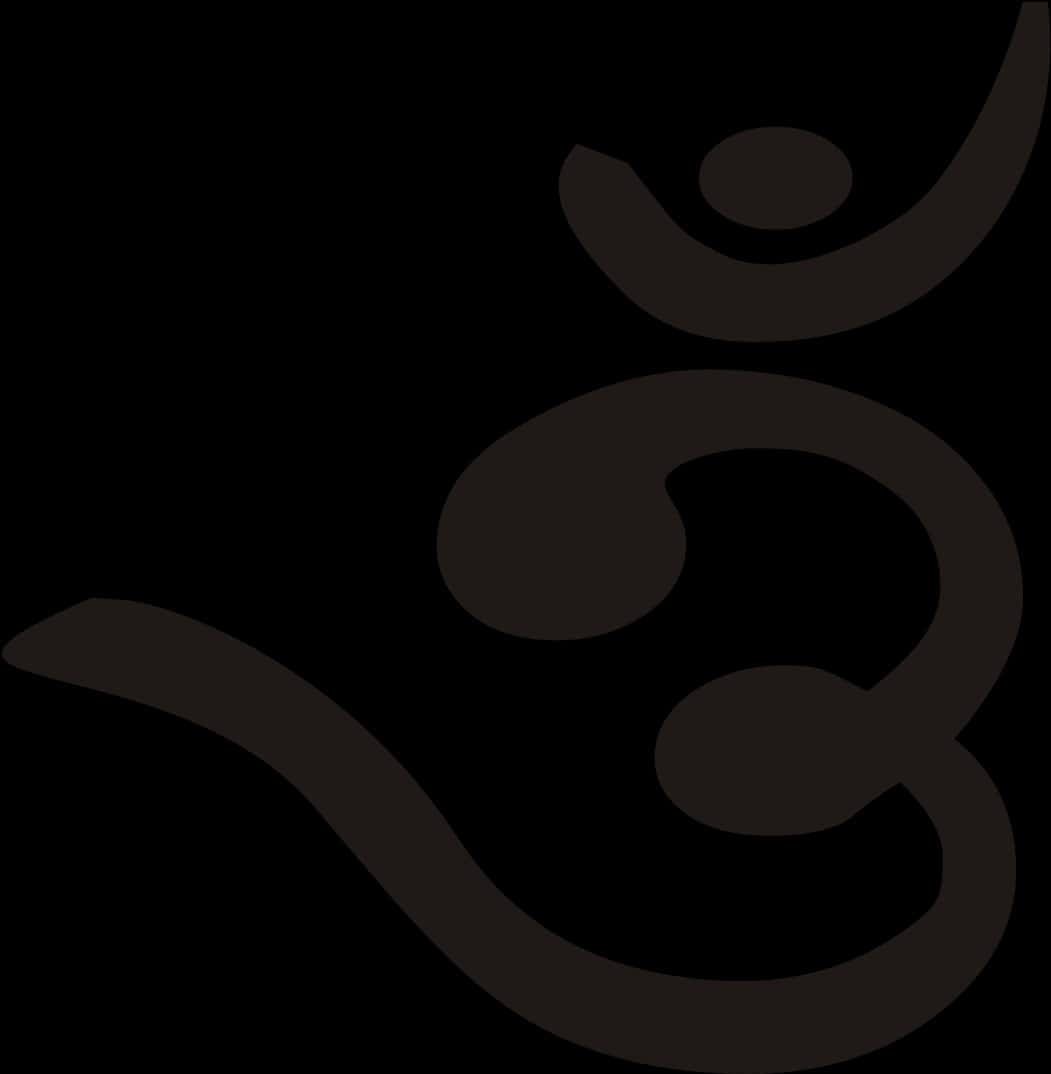 A Black Symbol On A Black Background