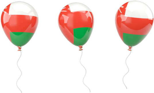 A Group Of Balloons With A Flag On Them