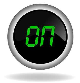 A Digital Clock With A Number On