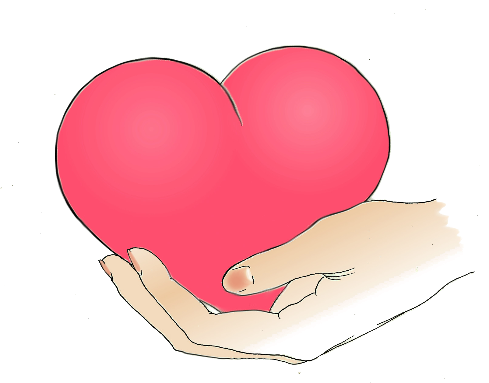 A Hand Holding A Heart