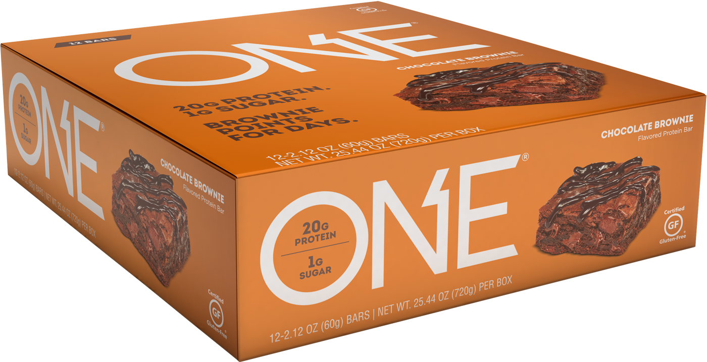 One Bars Chocolate Brownie Protein Bar - Chocolate Brownie, Hd Png Download