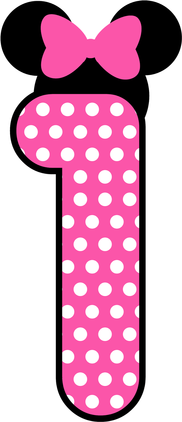 A Pink Number With White Dots