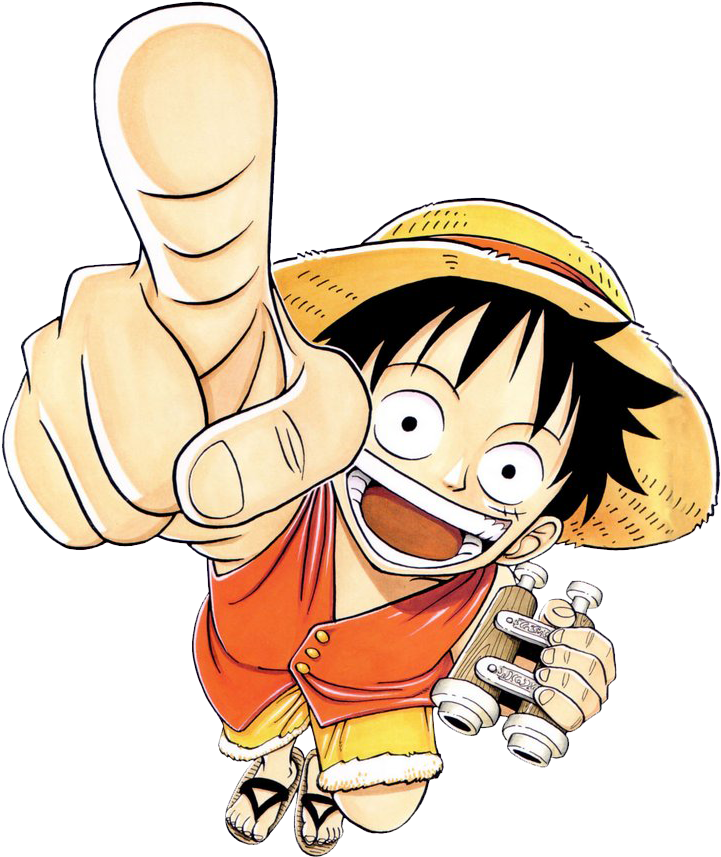 One Piece Luffy Pointing Up