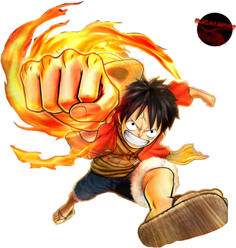 A Cartoon Of A Man With A Fist In Fire