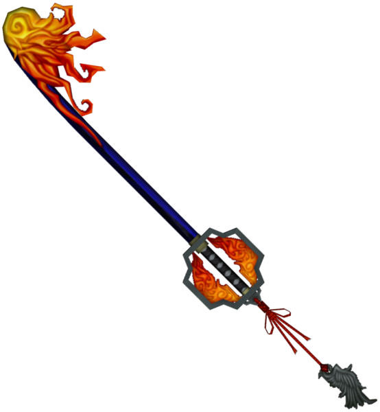 A Sword With Flames On It