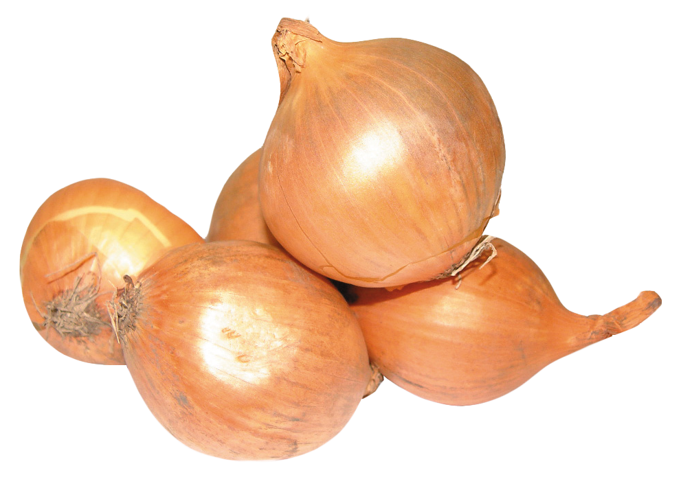 A Group Of Onions On A Black Background