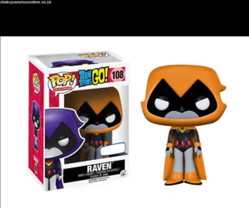 Online Sales New Pop Vinyl Dc Comics Raven Orange Teen - Teen Titans Go Funko Pop, Hd Png Download
