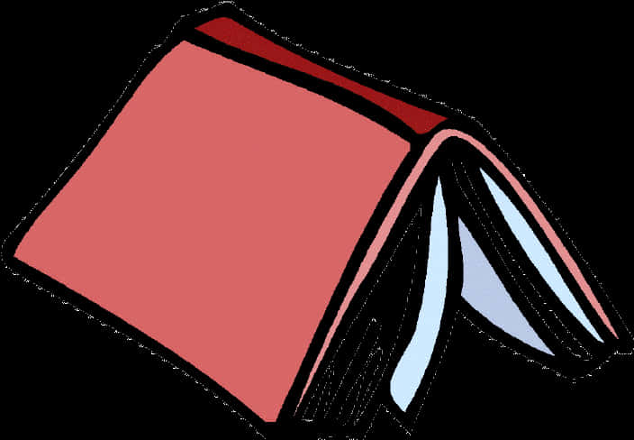 Open Book With Red Cover