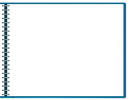 A White Rectangular Frame With Blue Border