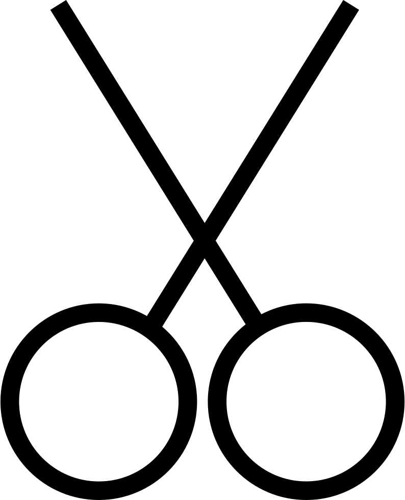 A Pair Of Scissors With Black Background