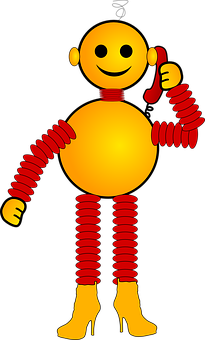 A Yellow And Red Cartoon Character