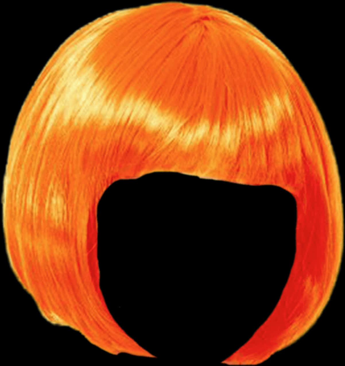 Orange Bob Hair Wig