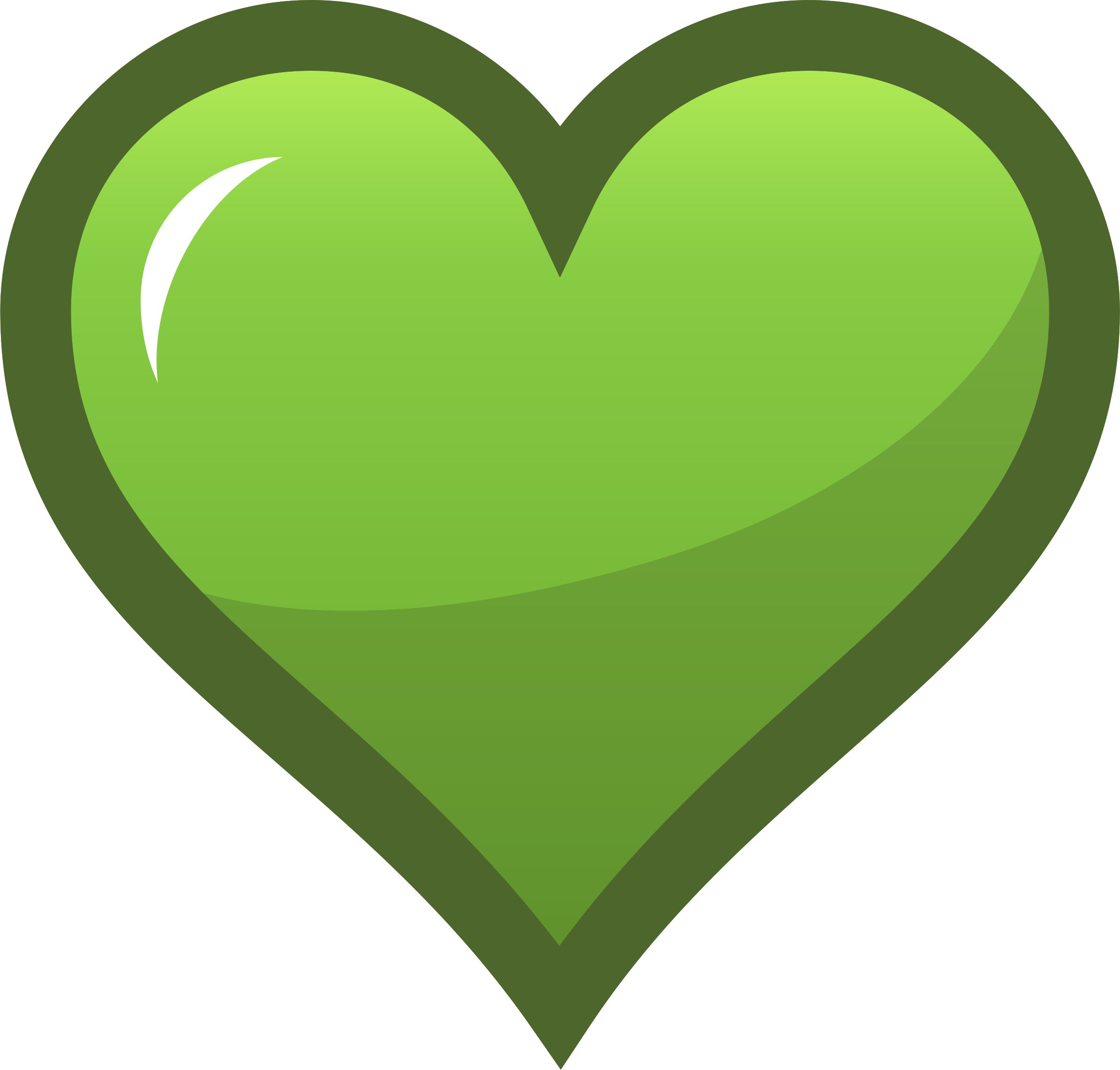 Orange Heart Icon Ocal Favorites Icon Selected Orange - Green Heart Icon Free, Hd Png Download