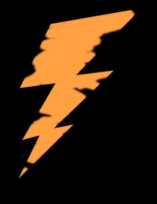Orange Lightning Bolt
