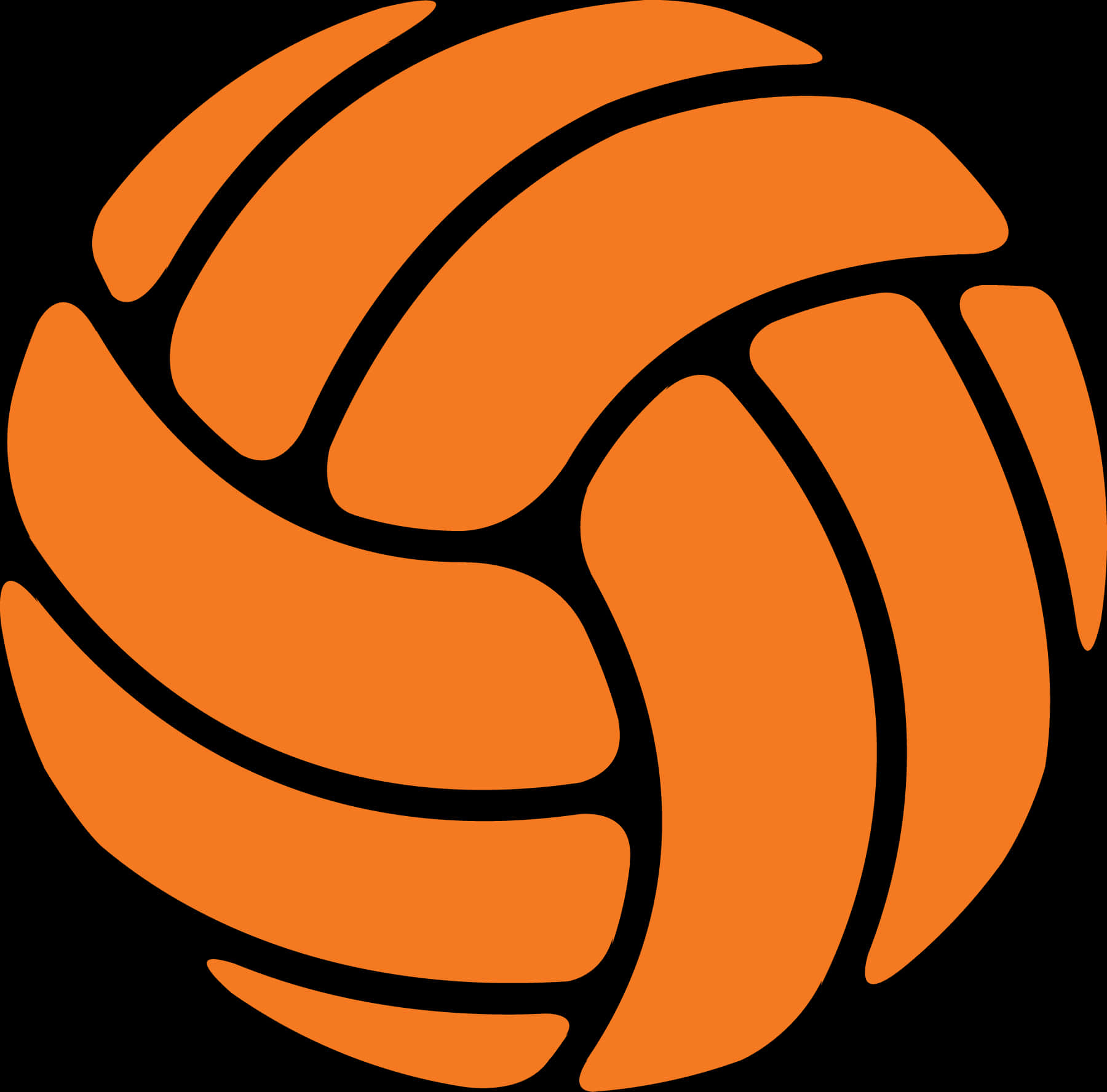 Orange Volleyball