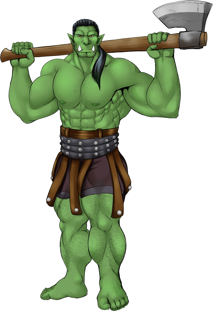 A Cartoon Of A Green Man Holding A Large Hammer