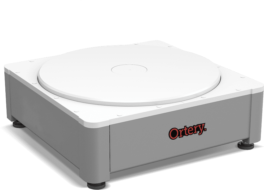 A White Box With A Circular Lid
