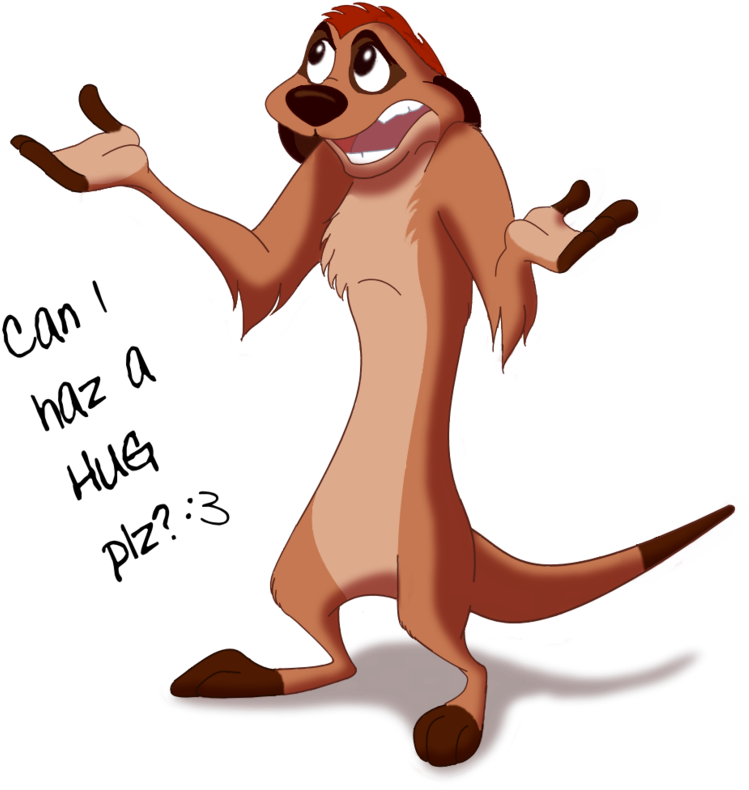 Cartoon Animal With Hands Up