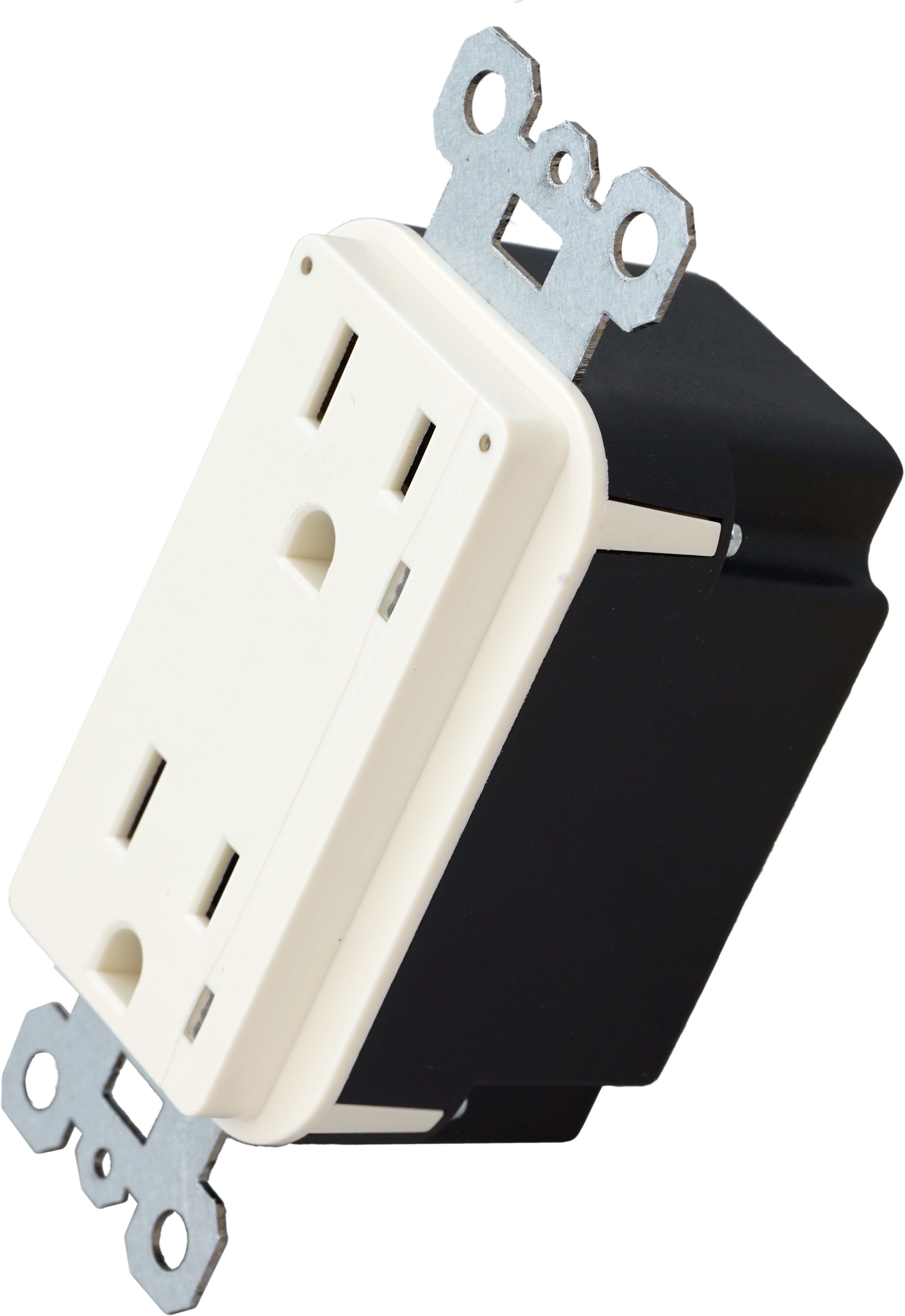 A Black And White Electrical Outlet