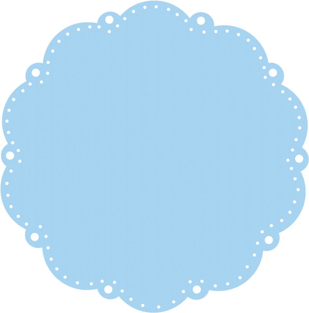 A Blue Circle With Black Border