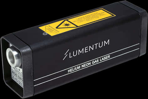 A Black Rectangular Object With A Yellow Label