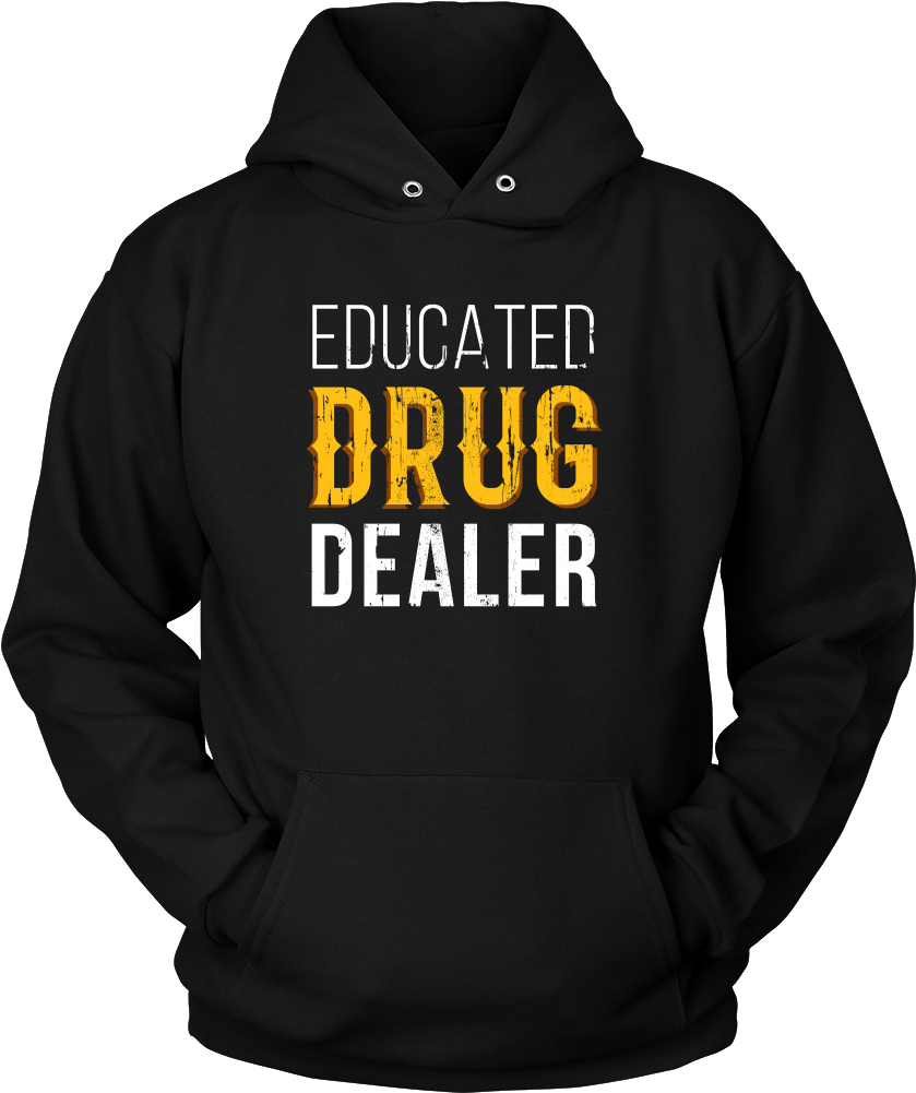 A Black Hoodie With White Text