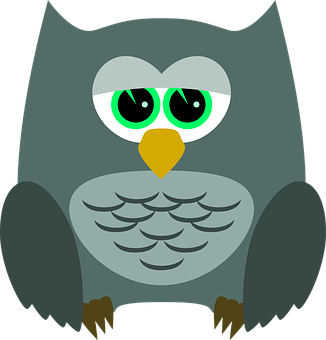Dark Green Owl