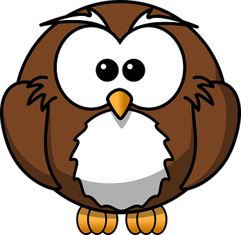 A Cartoon Of An Owl