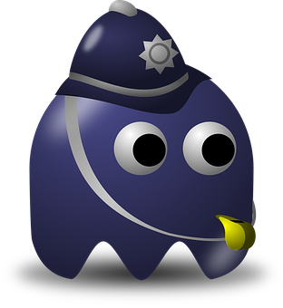 A Cartoon Character With A Hat And A Police Hat