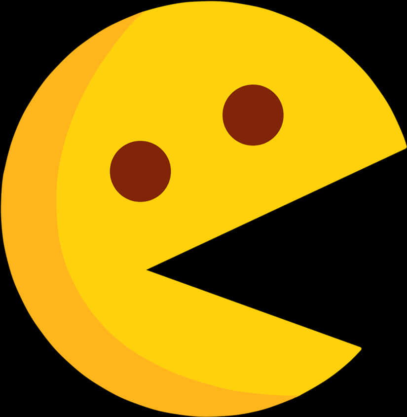 A Yellow Face With A Mouth Open