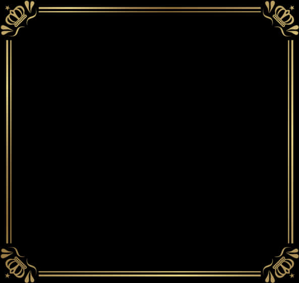 Gold Crowns Page Border