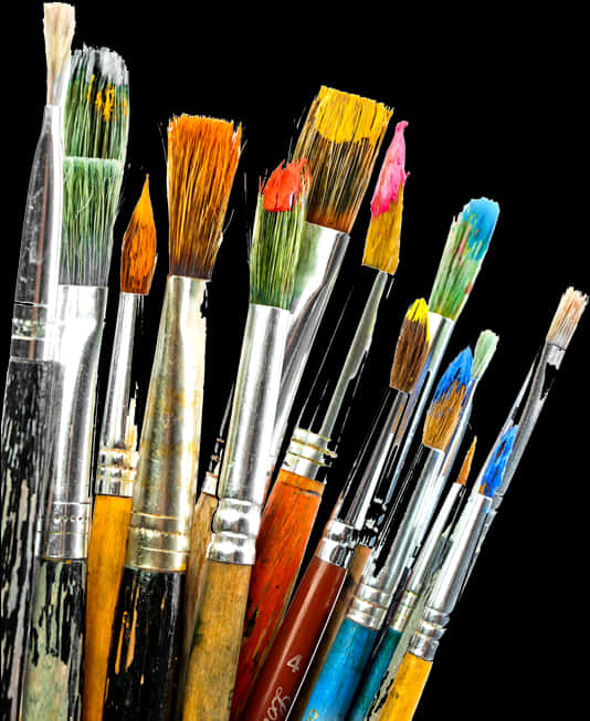 A Group Of Paint Brushes