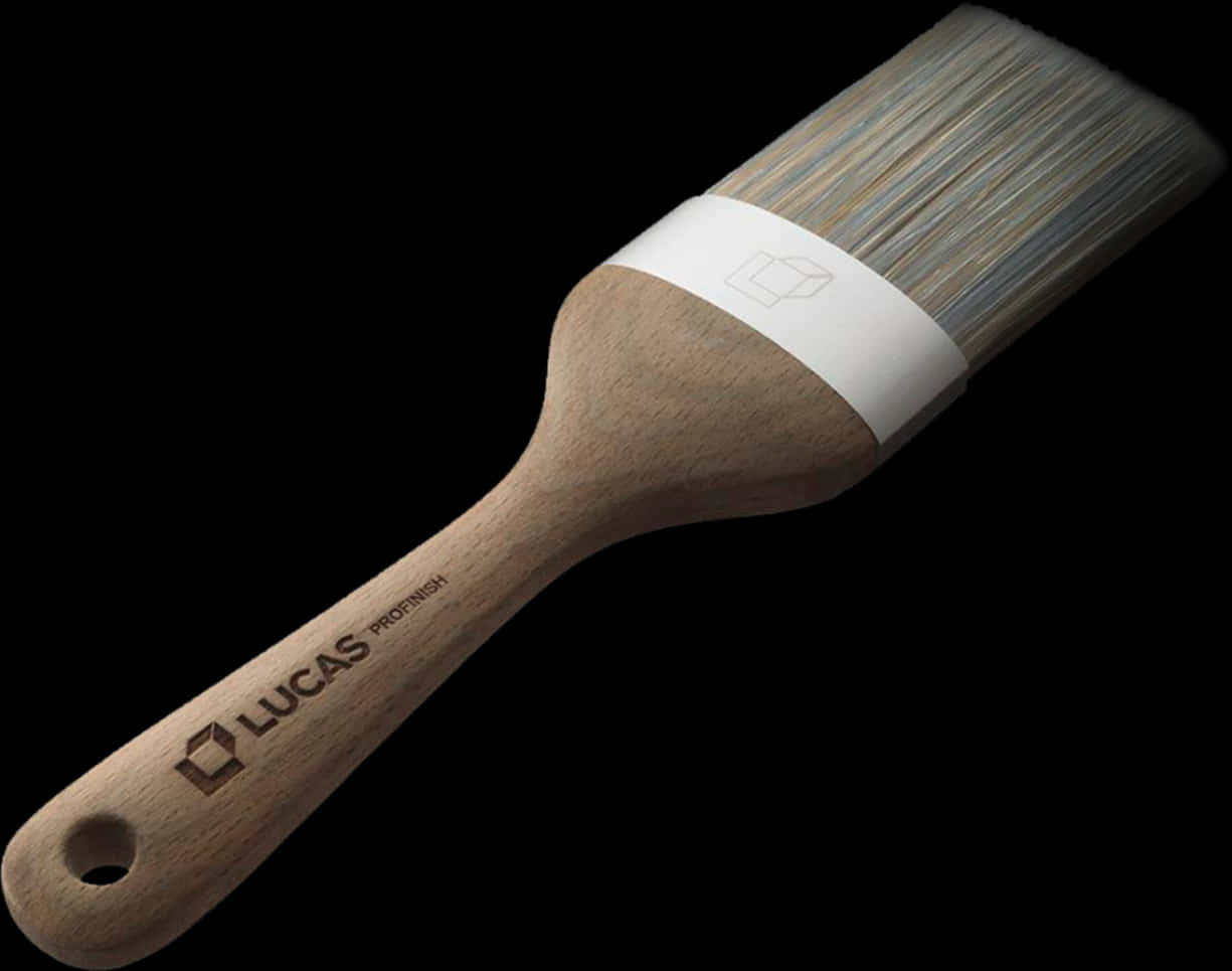 A Paint Brush With A White Handle
