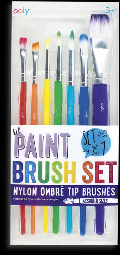 A Set Of Paint Brushes In A Package