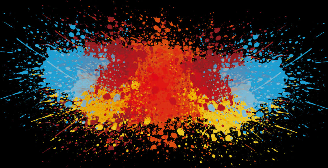 A Colorful Splattered Background