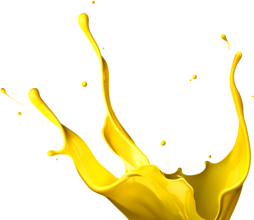 Paint Splash Yellow Png, Transparent Png