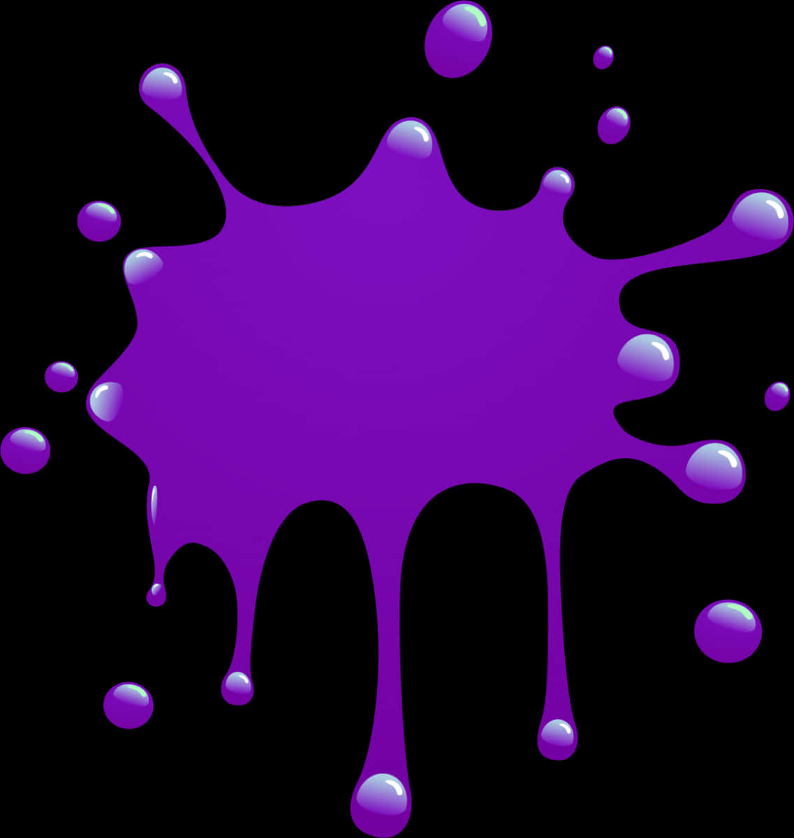 A Purple Blot Of Paint