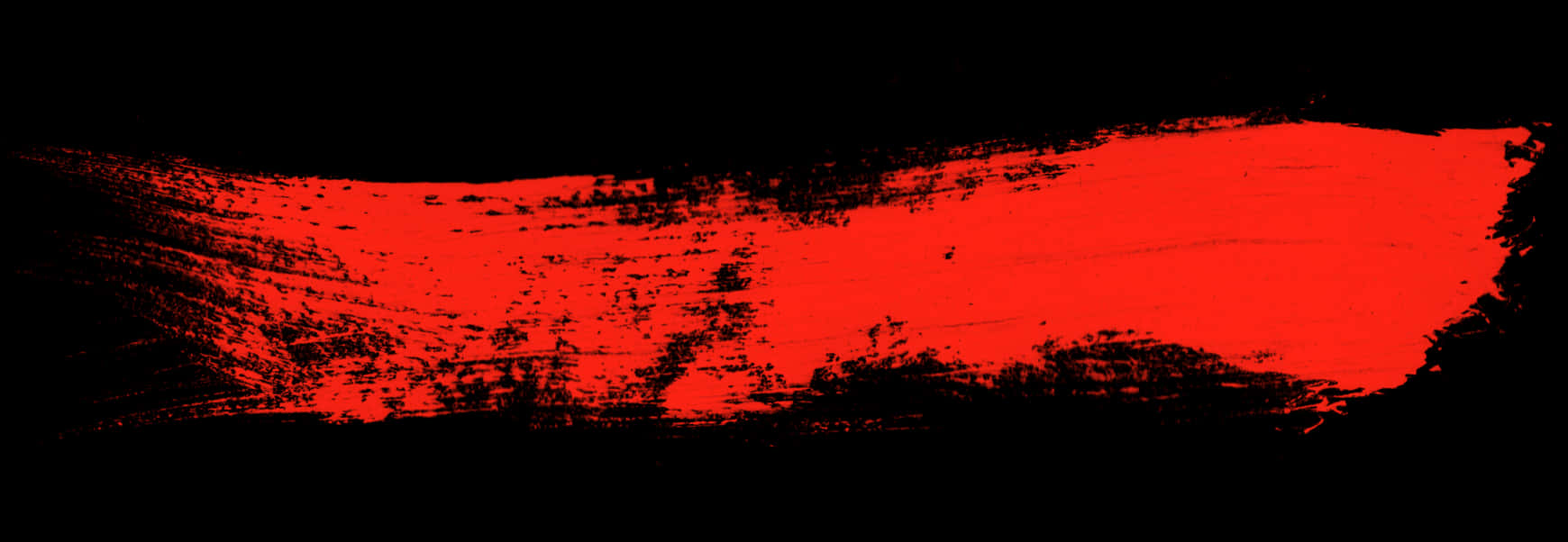 A Red And Black Brushstroke