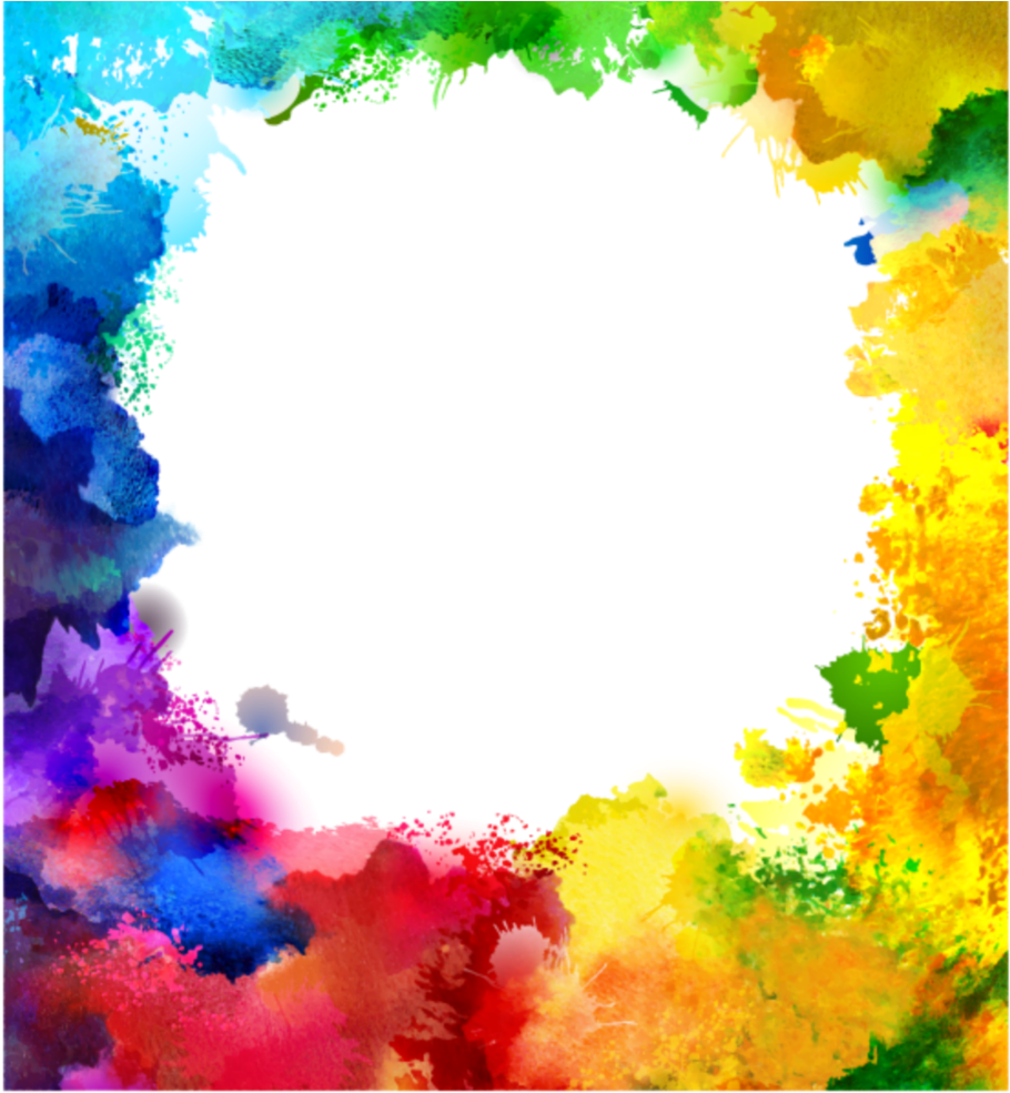 A Black Background With A Rainbow Of Colors