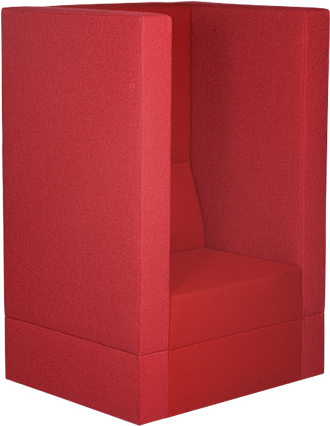 A Red Chair With A Black Background