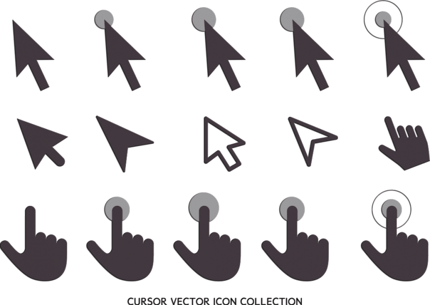 A Mouse Pointers And Hand Cursors