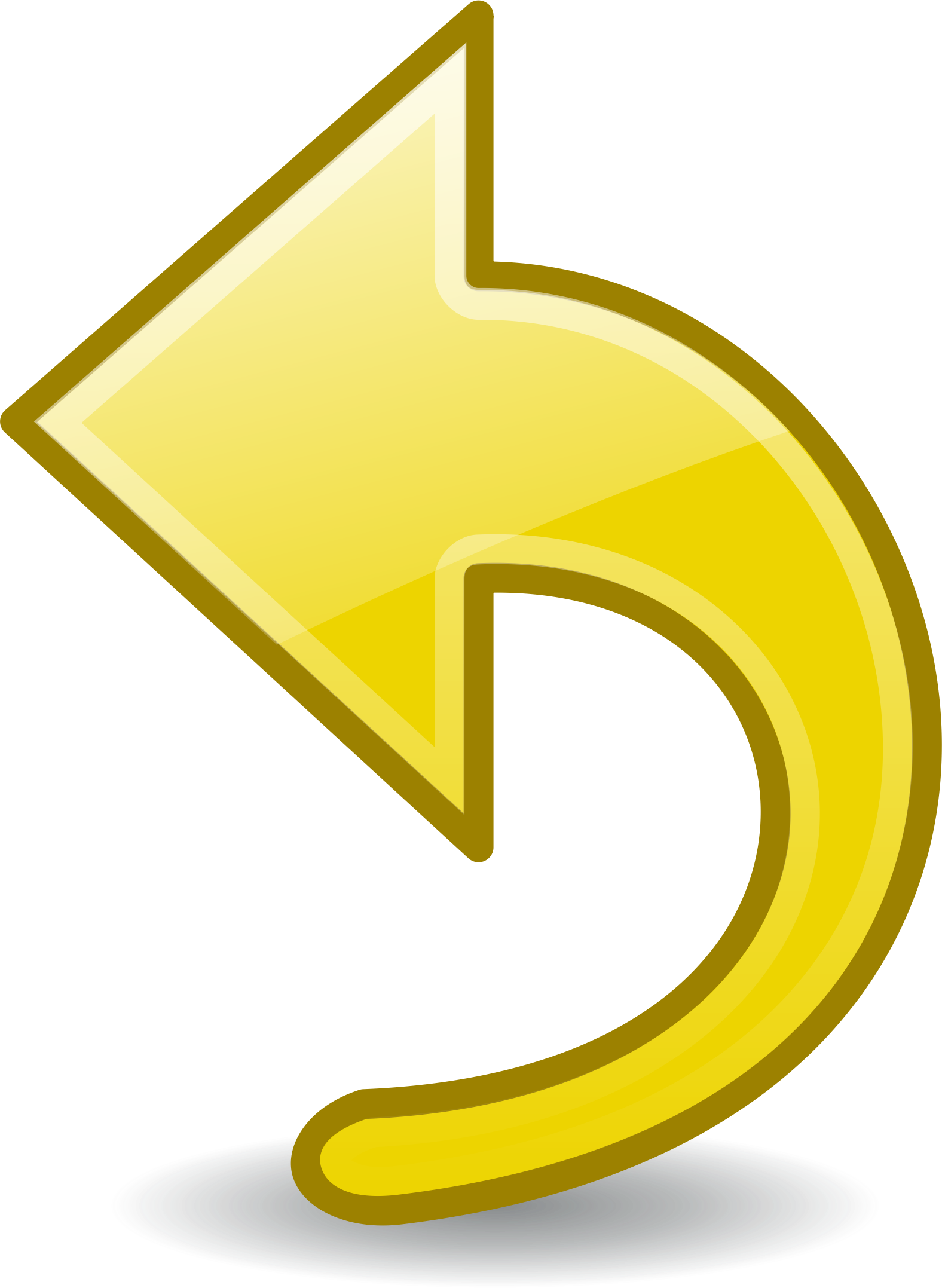 A Yellow Arrow Pointing To The Left