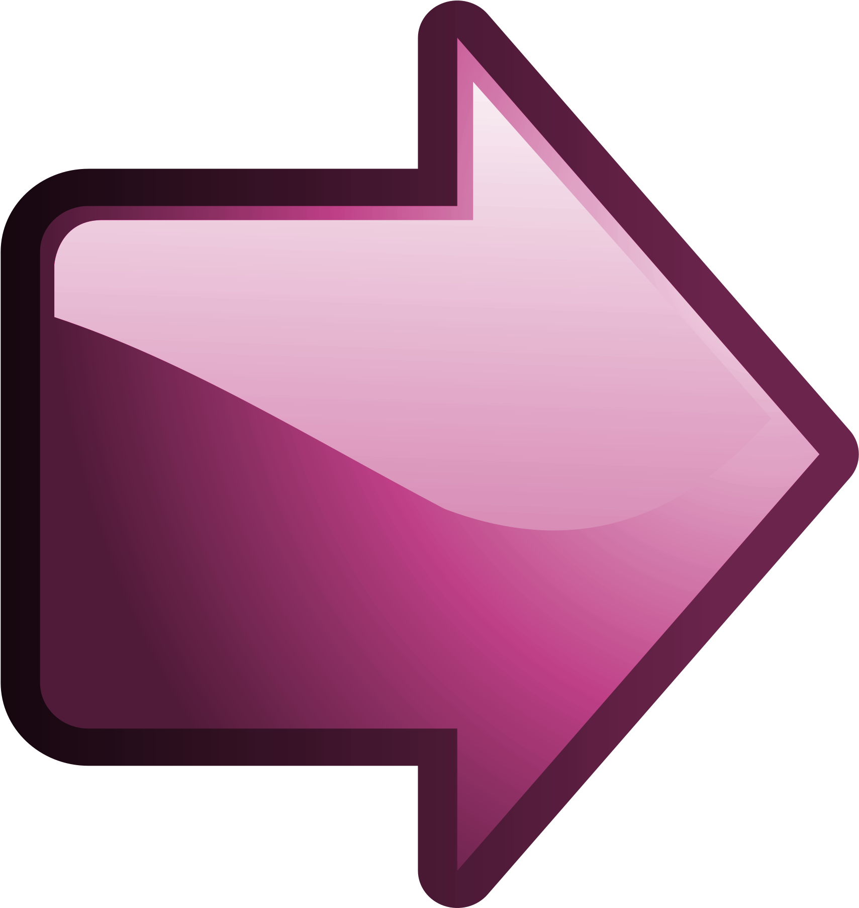 A Pink Arrow Pointing To The Left