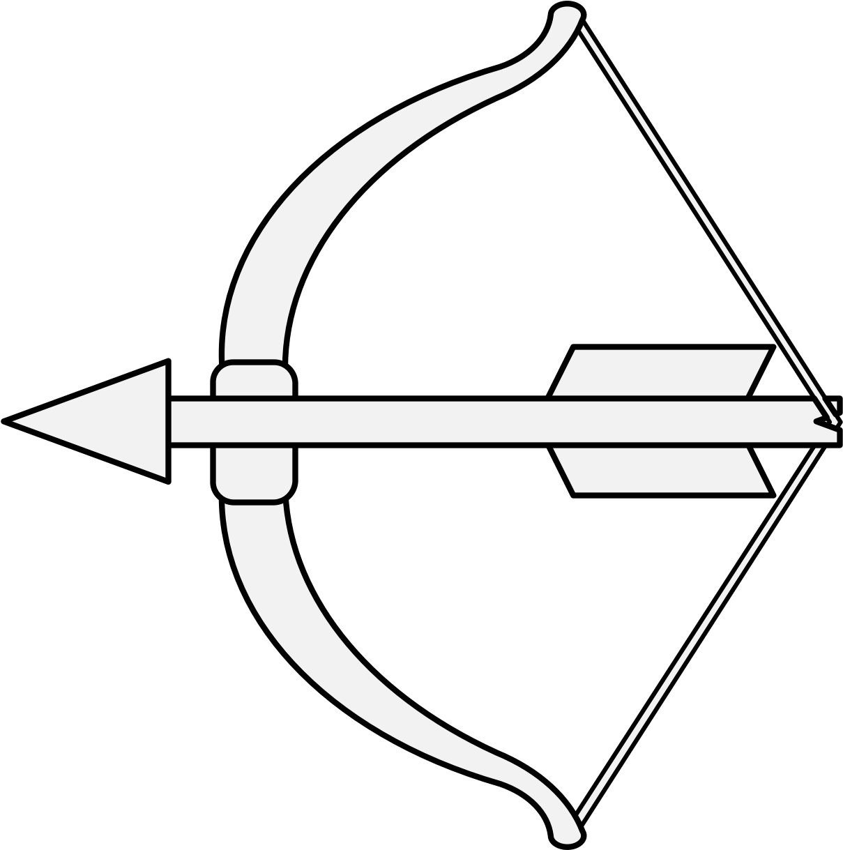A White Bow And Arrow