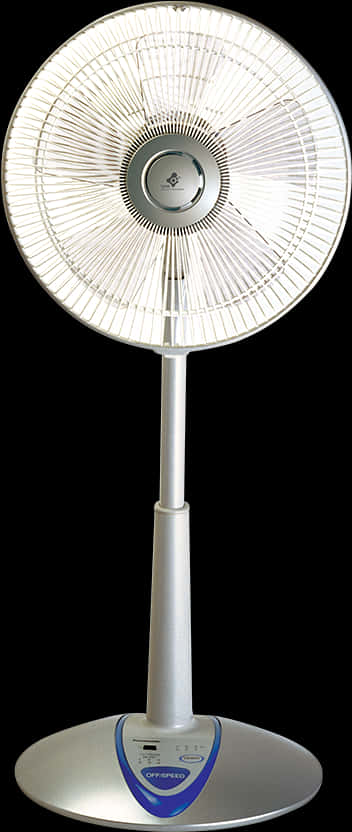 A White Fan With A Black Background