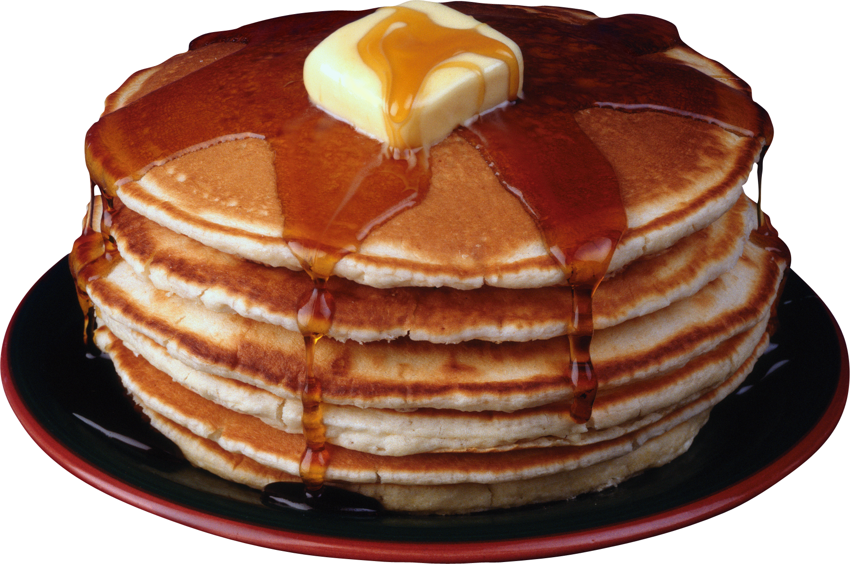 A Stack Of Pancakes With Butter And Syrup On Top