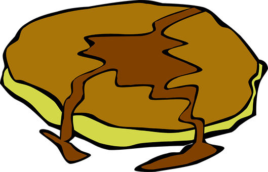 A Drawing Of A Pancake