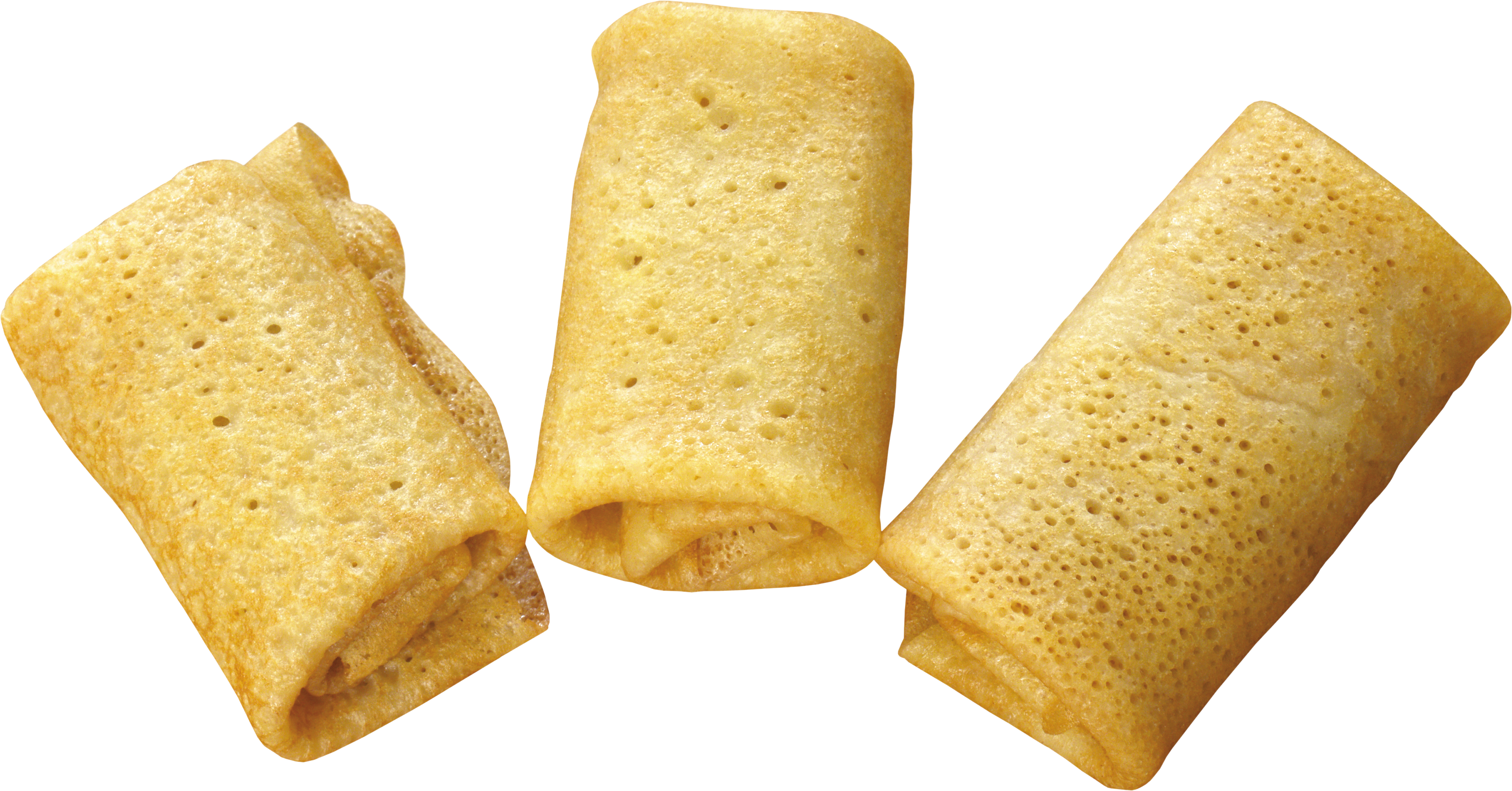 A Group Of Crepes On A Black Background